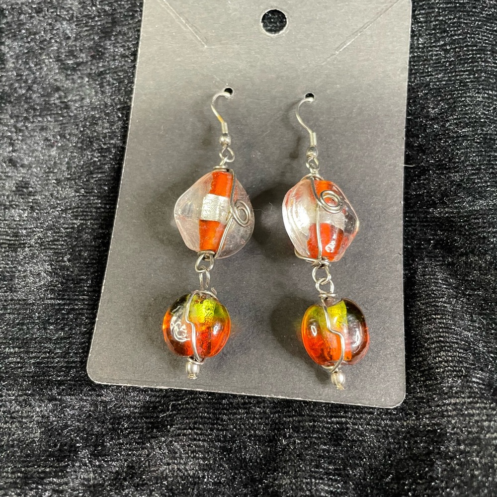 Vintage Glass bead earrings from San Francisco, CA